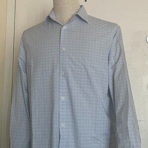 Michael Kors Men’s Light Blue Button-Down Shirt 15.5 Regular Fit 32x33